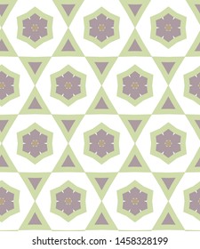 Seamless vector pattern. Background texture in geometric ornamental style.