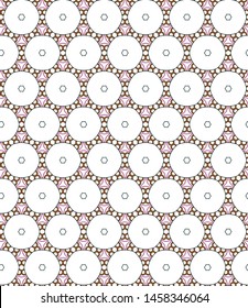 Seamless vector pattern. Background texture in geometric ornamental style.
