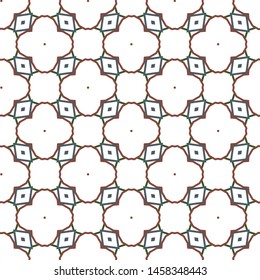 Seamless vector pattern. Background texture in geometric ornamental style.