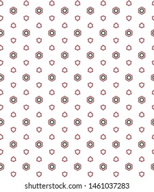 Seamless vector pattern. Background texture in geometric ornamental style.