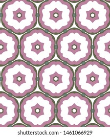 Seamless vector pattern. Background texture in geometric ornamental style.