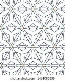 Seamless vector pattern. Background texture in geometric ornamental style.
