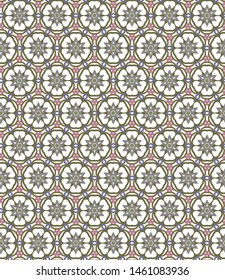 Seamless vector pattern. Background texture in geometric ornamental style.