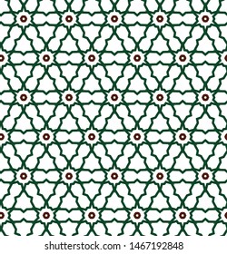 Seamless vector pattern. Background texture in geometric ornamental style.