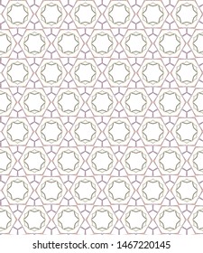 Seamless vector pattern. Background texture in geometric ornamental style.