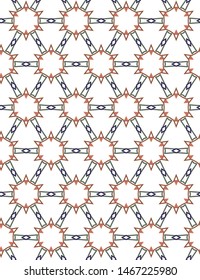 Seamless vector pattern. Background texture in geometric ornamental style.