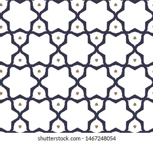 Seamless vector pattern. Background texture in geometric ornamental style.