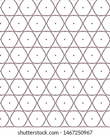 Seamless vector pattern. Background texture in geometric ornamental style.