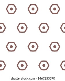 Seamless vector pattern. Background texture in geometric ornamental style.