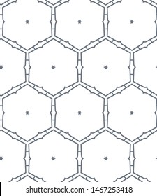 Seamless vector pattern. Background texture in geometric ornamental style.