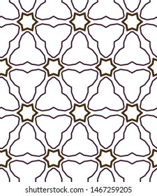 Seamless vector pattern. Background texture in geometric ornamental style.