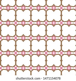 Seamless vector pattern. Background texture in geometric ornamental style.