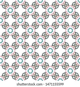 Seamless vector pattern. Background texture in geometric ornamental style.