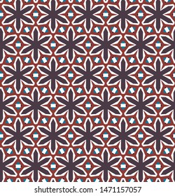 Seamless vector pattern. Background texture in geometric ornamental style.
