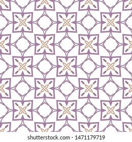 Seamless vector pattern. Background texture in geometric ornamental style.