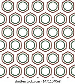 Seamless vector pattern. Background texture in geometric ornamental style.