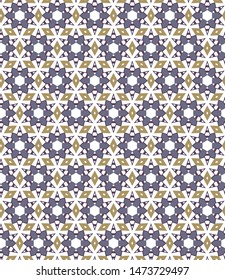 Seamless vector pattern. Background texture in geometric ornamental style.