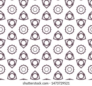 Seamless vector pattern. Background texture in geometric ornamental style.