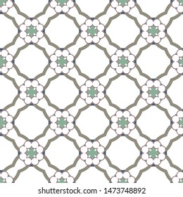 Seamless vector pattern. Background texture in geometric ornamental style.