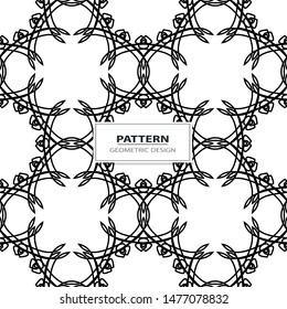 Seamless vector pattern. Background texture in geometric ornamental style.