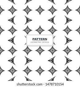 Seamless vector pattern. Background texture in geometric ornamental style.