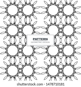 Seamless vector pattern. Background texture in geometric ornamental style.
