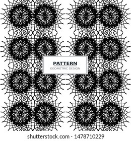 Seamless vector pattern. Background texture in geometric ornamental style.