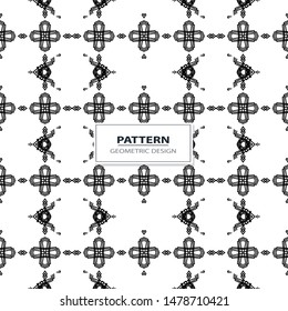 Seamless vector pattern. Background texture in geometric ornamental style.