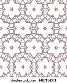 Seamless vector pattern. Background texture in geometric ornamental style.