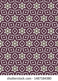 Seamless vector pattern. Background texture in geometric ornamental style.