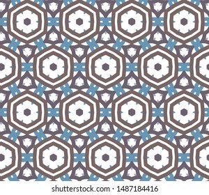 Seamless vector pattern. Background texture in geometric ornamental style.