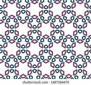 Seamless vector pattern. Background texture in geometric ornamental style.