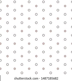 Seamless vector pattern. Background texture in geometric ornamental style.