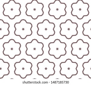 Seamless vector pattern. Background texture in geometric ornamental style.