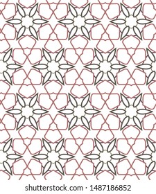 Seamless vector pattern. Background texture in geometric ornamental style.