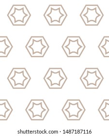 Seamless vector pattern. Background texture in geometric ornamental style.