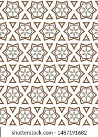 Seamless vector pattern. Background texture in geometric ornamental style.
