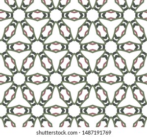 Seamless vector pattern. Background texture in geometric ornamental style.