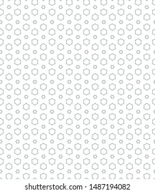 Seamless vector pattern. Background texture in geometric ornamental style.