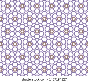 Seamless vector pattern. Background texture in geometric ornamental style.
