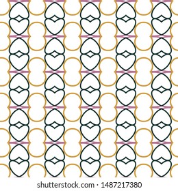 Seamless vector pattern. Background texture in geometric ornamental style.