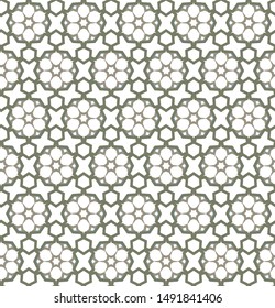 Seamless vector pattern. Background texture in geometric ornamental style.