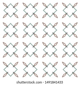 Seamless vector pattern. Background texture in geometric ornamental style.
