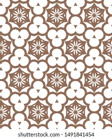Seamless vector pattern. Background texture in geometric ornamental style.