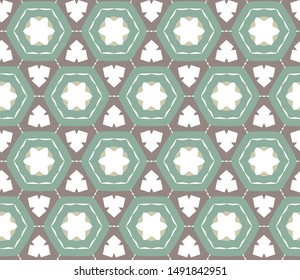 Seamless vector pattern. Background texture in geometric ornamental style.