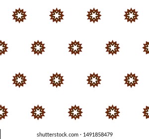 Seamless vector pattern. Background texture in geometric ornamental style.