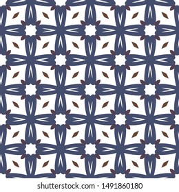 Seamless vector pattern. Background texture in geometric ornamental style.