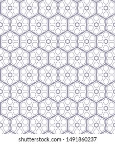Seamless vector pattern. Background texture in geometric ornamental style.