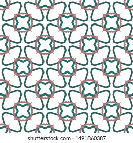 Seamless vector pattern. Background texture in geometric ornamental style.