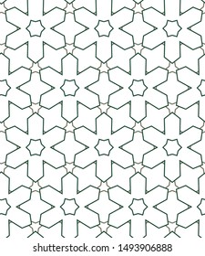 Seamless vector pattern. Background texture in geometric ornamental style.